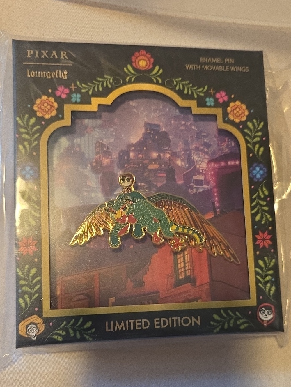 Loungefly Pixar Coco Limited Edition Enamel Pin — Black, Gold, Pink, Blue, Green